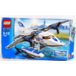 LEGO: Original Lego City set 7723 Police Seaplane. Within he original box, with instructions.