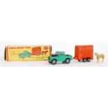 DINKY DUBLO: An original rare Dinky Dublo 073 Land Rover & Horse Trailer. Within the original box.