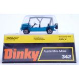 DINKY: An original vintage Dinky Austin Mini Moke 342 diecast model.