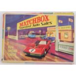 MATCHBOX AUTO SALES: An original vintage Matchbox Superfast Auto Sales accessory building for the