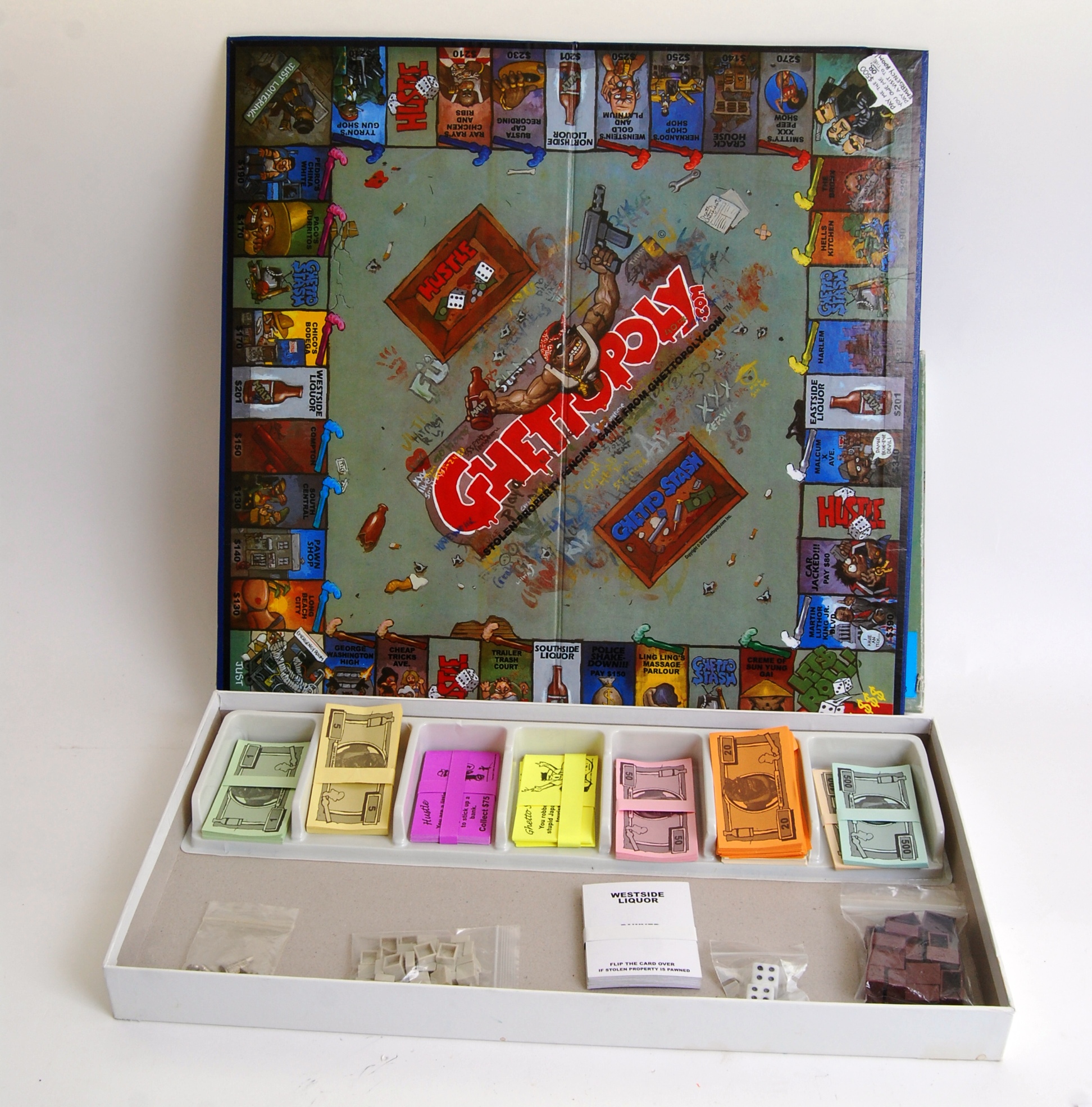 GHETTOPOLY; An unusual Ghettopoly board game. - Image 2 of 4