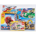 LEGO: A collection of 5x assorted Lego sets - all are believed to be incomplete or missing parts.