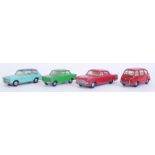 SPOT ON: A collection of 4x vintage original Spot On 1:42 scale diecast model cars to include a