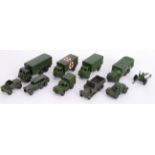 DINKY: A good collection of vintage Dinky diecast military models - most near mint,