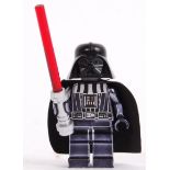 LEGO CHROME DARTH VADER: An original rare variation ' chrome ' effect Darth Vader Star Wars