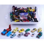 DIECAST: A crate of assorted vintage loose diecast to include Matchbox, Models Of Yesteryear,