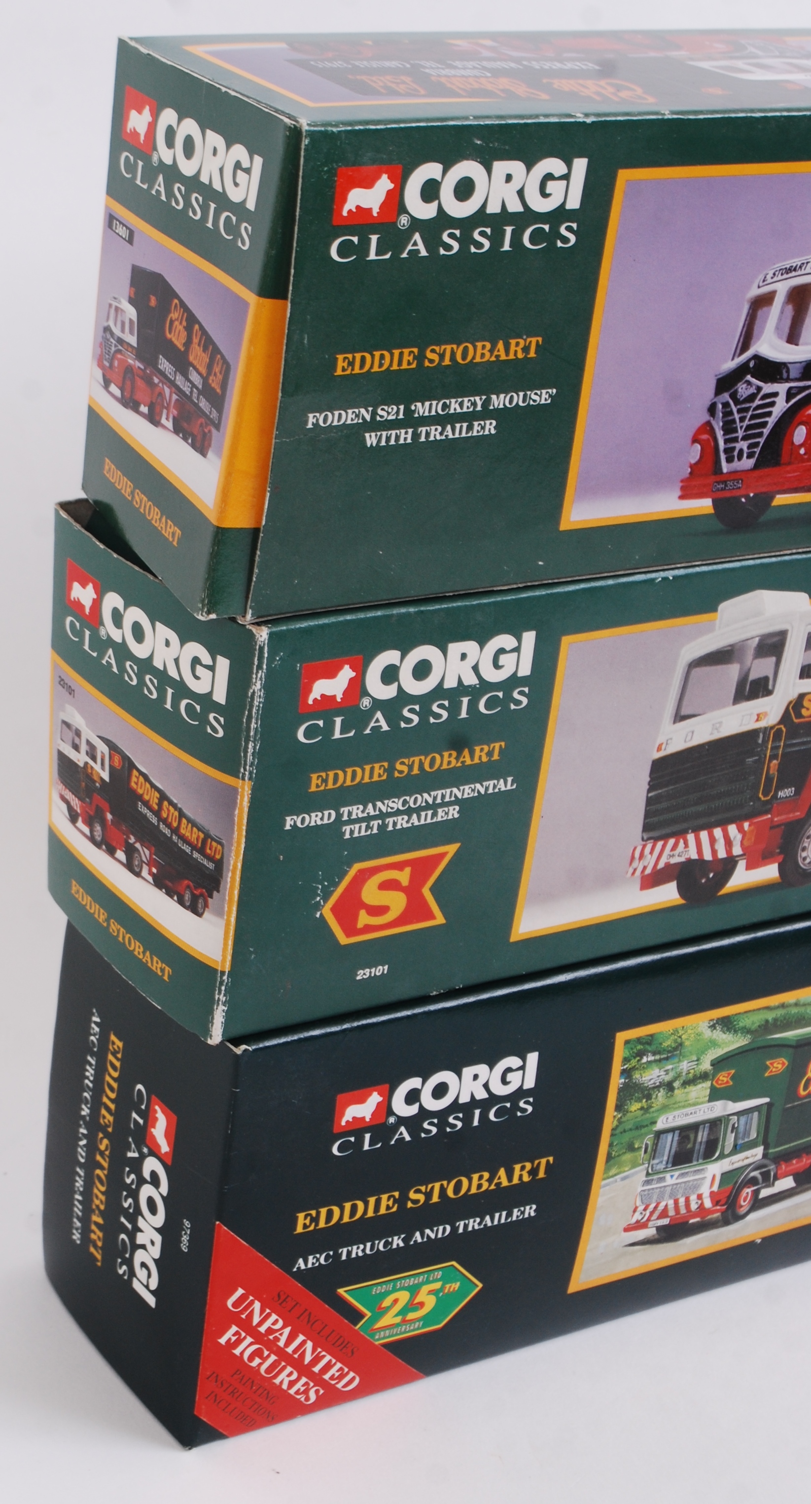 CORGI EDDIE STOBART: A collection of 3x Corgi Eddie Stobart diecast model lorries; 97369, - Image 2 of 3