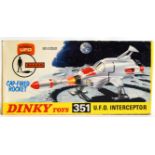 DINKY: An original vintage Dinky Toys UFO Interceptor diecast model no.351.