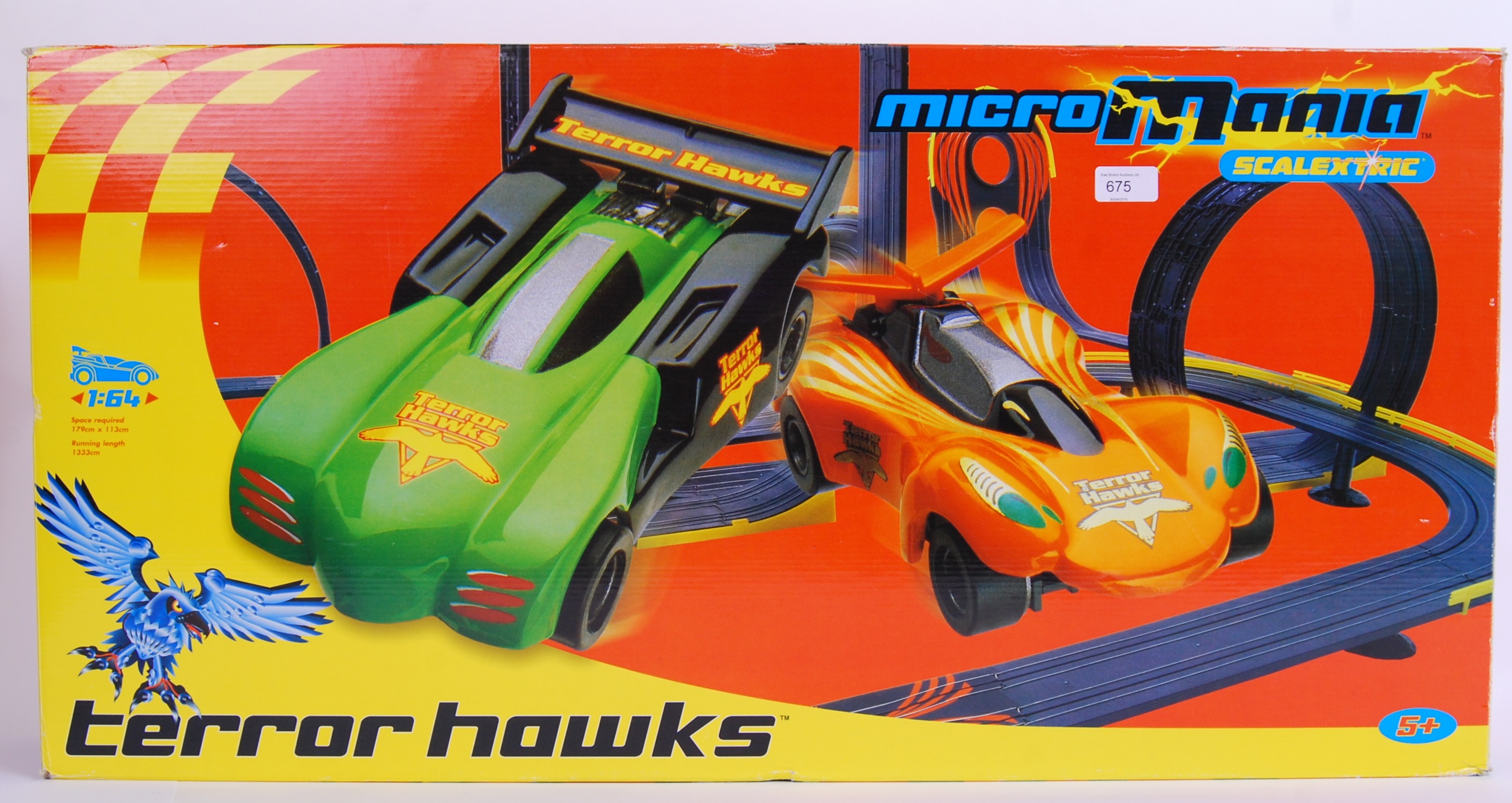 SCALEXTRIC; A Micro Scalextric ' Micro Mania Terror Hawks ' boxed set,