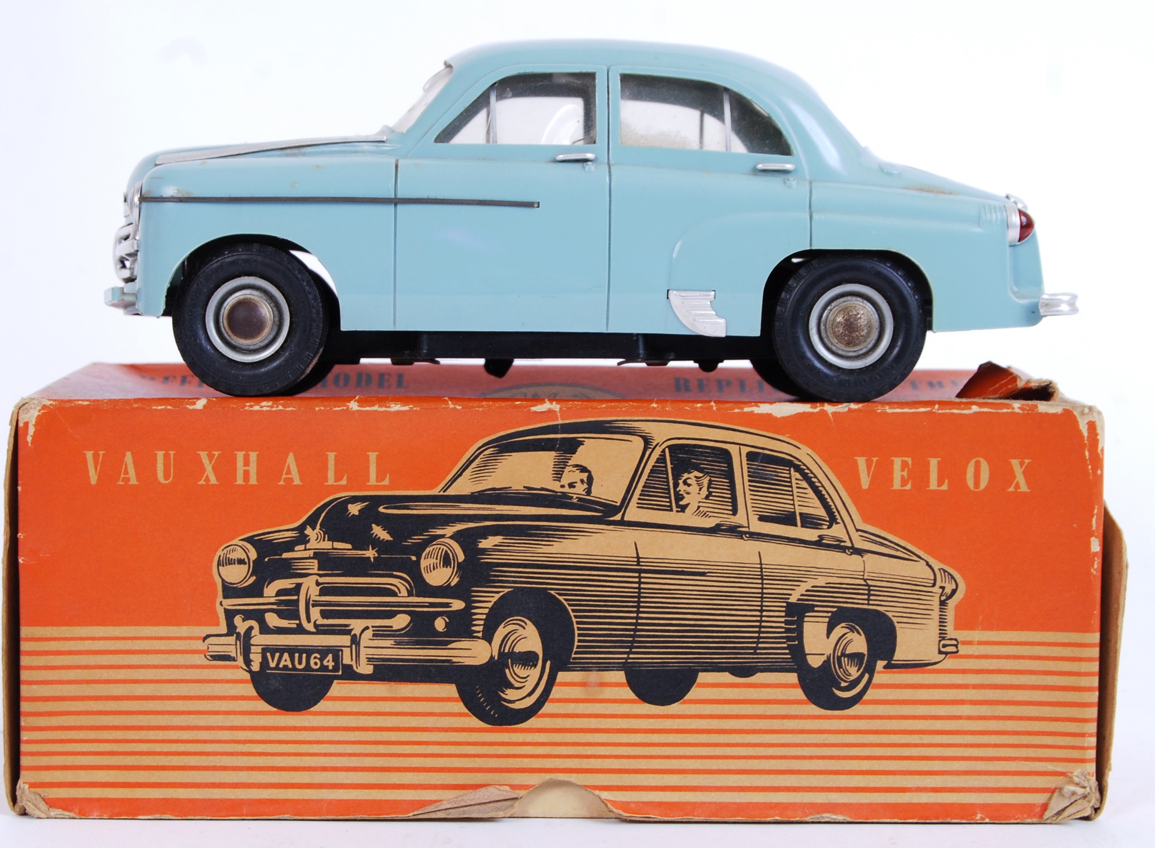 VICTORY INDUSTRIES: An original vintage plastic Victory Industries model Vauxhall Velox car.