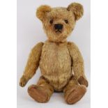 ANTIQUE STEIFF BEAR: A rare c1920's 18" tall believed Steiff teddy bear.