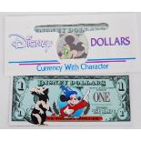 LEWIS BANNISTER: An original unique Lewis Bannister graffiti art Disney Dollar.