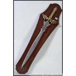 A Medieval style replica steel bladed br