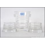 A Jasper Conran cut glass contemporary w