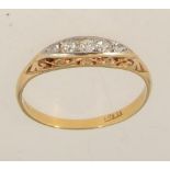 A Victorian tested 18ct gold marked 18ct