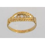 A Victorian hallmarked Chester 18ct gold