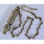 POLICE WHISTLE: An original Victorian / early 20th century Police ' Metropolitan ' uniform whistle,