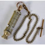 POLICE WHISTLE: An original Victorian / early 20th century Police ' Metropolitan ' uniform whistle,