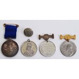 MEDALS: A collection of 4x Edwardian attendance medals - all awarded to a Louis Mason.