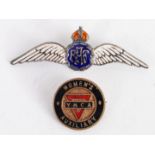 RAF SILVER BADGE;