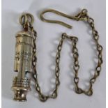 POLICE WHISTLE: An original Victorian / early 20th century Police ' Metropolitan ' uniform whistle,