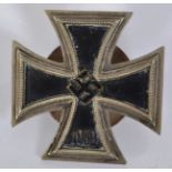 IRON CROSS: An original German Nazi issue First Class Iron Cross. 1939 to front.