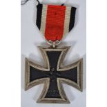 IRON CROSS: An original German Nazi issue Second Class Iron Cross. With numbered ring ' 24 '.