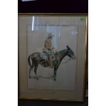 After Frederic Remington ( 1861 - 1909 ) American lithograph of ' An Army Packer ' from the