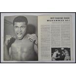 A rare original 21st May 1966 Muhammad Ali Vs Henry Cooper boxing fight programme.