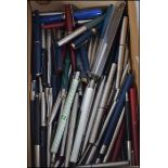 A very large collection of fountain pens, ballpoint pens, pencils etc dating to the 20th century.