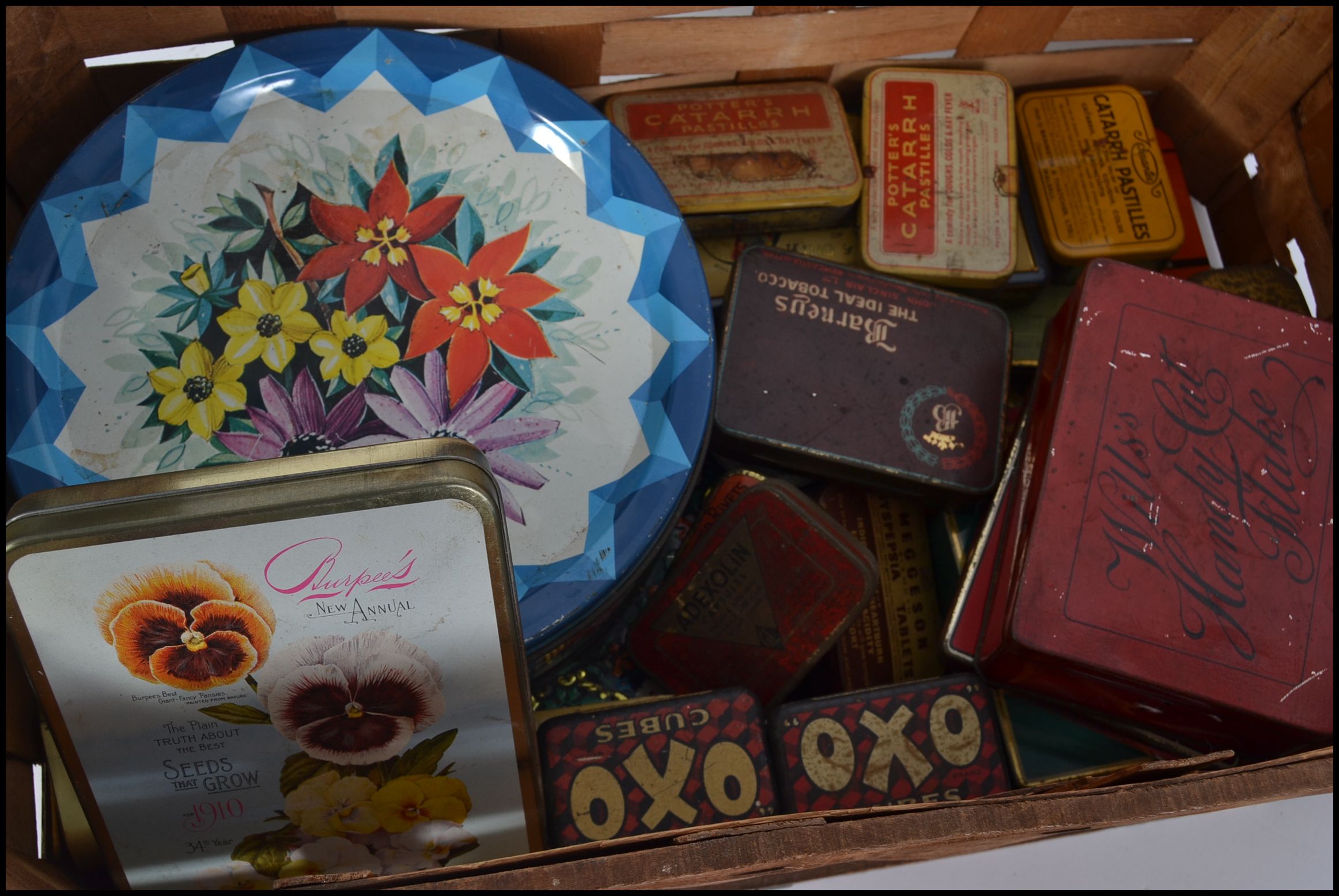 A good collection of vintage advertising tins ranging from cigarette to Oxo, - Image 2 of 2