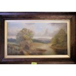 A large collection of prints and pictures to include a 19th English school oil painting,