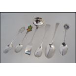 A collection of silver hallmarked teaspoons to include Edward Ramsey, Exeter 1855,