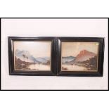 A pair of 19th century Scottish highland scene watercolour paintings signed Ward to the corners