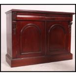 A Victorian style mahogany chiffonier sideboard.