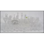 A very large collection of crystal glass wares being mostly 20th century Edinburgh crystal to