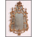 A good quality late 20th century reproduction rococo wall mirror,