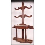 A good Victorian mahogany skeleton hallstand.