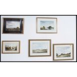 A collection of 5 English school watercolour paintings by Terry Goodwin.