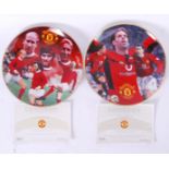 MANCHESTER UNITED: A collection of 16x Banbury Mint collectable plates, each with certificate.