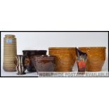 A collection of West German pottery to include Fat Lave style vases etc ( see illustrations ) H26cm