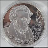 A silver 25 Ecu proof coin 1997.