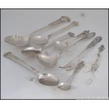 A collection of good silver Swedish cutlery having pierced handles bearing continental markings NM