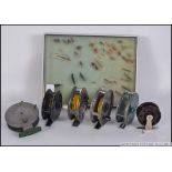 A collection of fly fishing reels to include examples by JW Young & Son, Roddy 31, Morrity's,