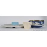 A small collection of ceramics to include a Adams Tunstall Jasperware dish,