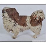 A fine example of an Austrian cold painted bronze in the form of a King Charles spaniel
