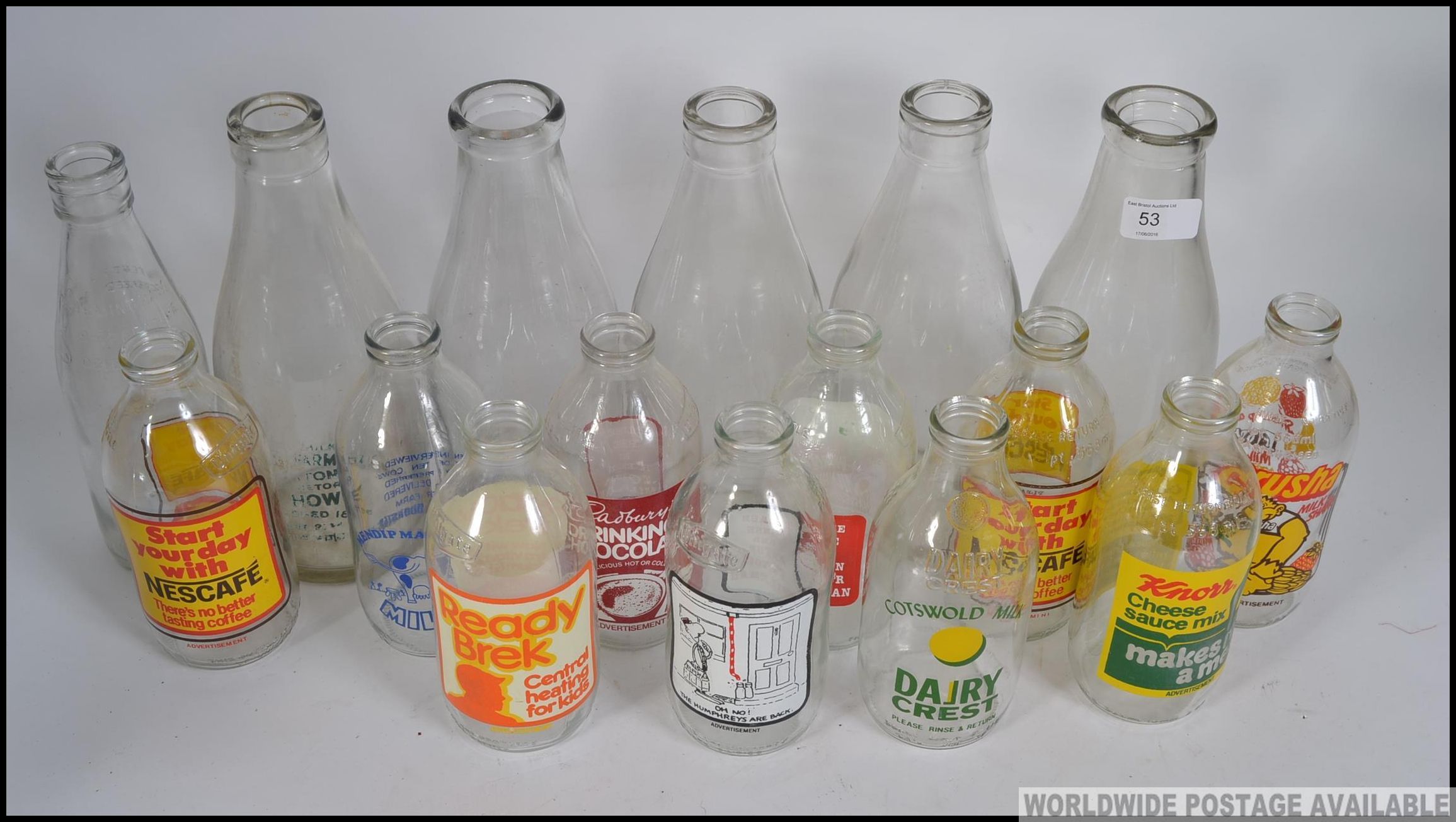 A collection of vintage advertising milk bottles dating from the 1970's to include Ready Brek, - Bild 2 aus 2