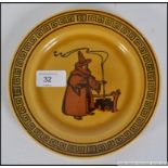 A Royal Doulton 1927 plate being designed by Charles Noke from the series ware Witches model no