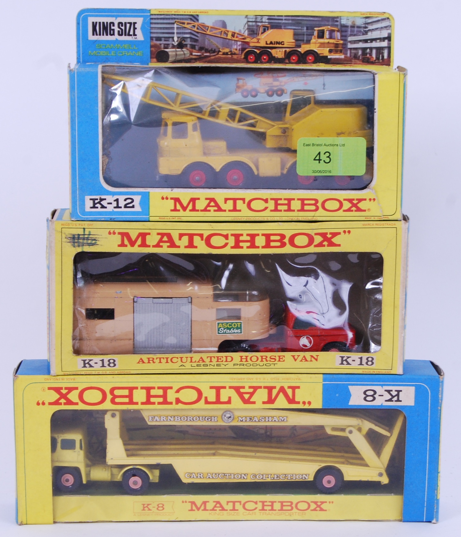 MATCHBOX: A collection of 3x vintage Mat