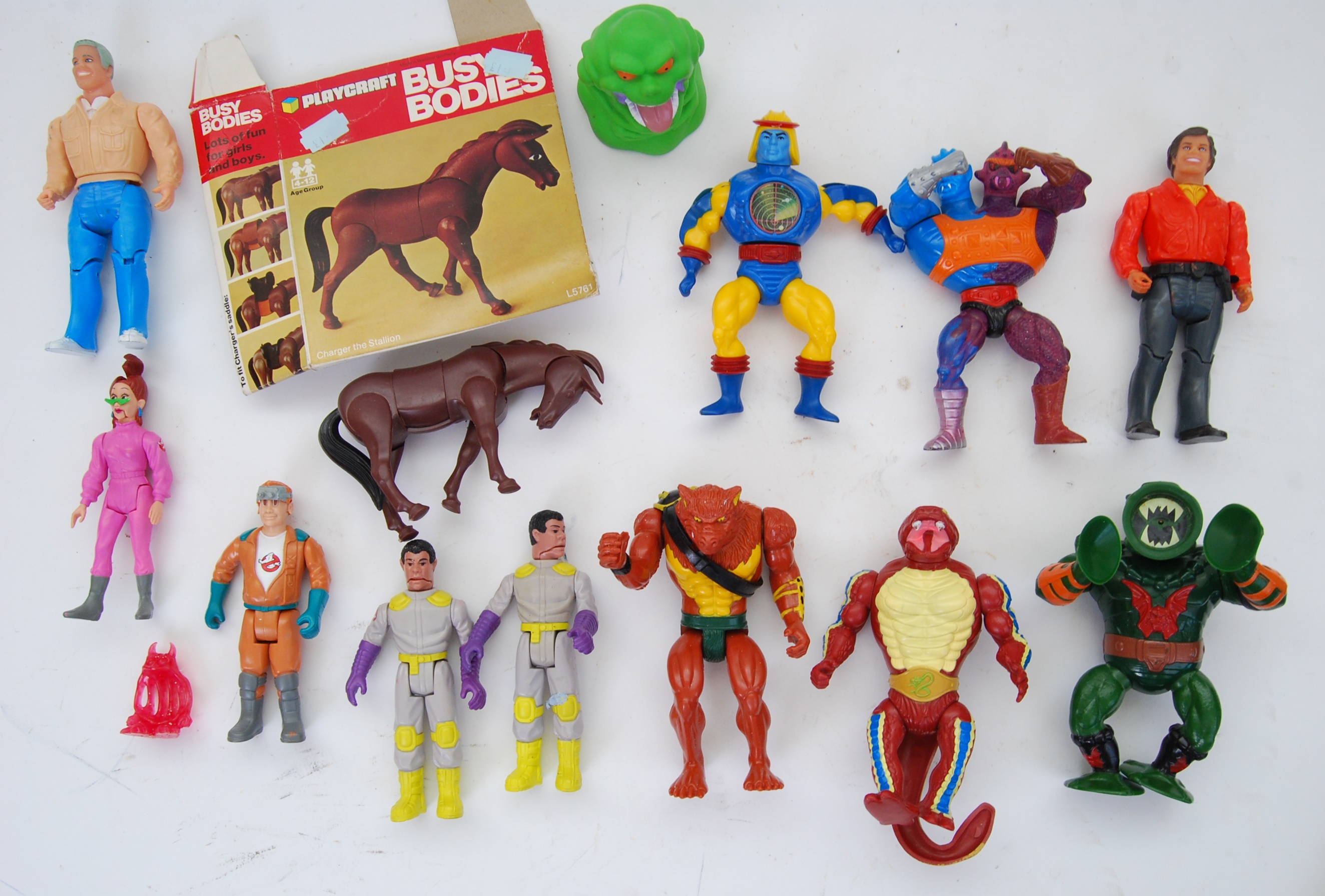 ACTION FIGURES: A collection of 1980's a